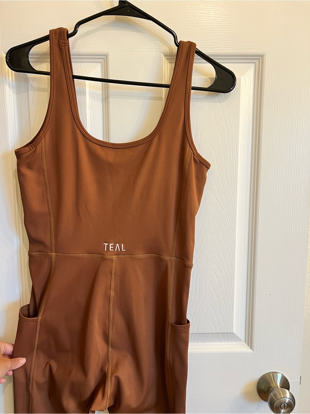TEAL Brown Britt Jumpsuit